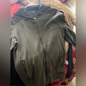 Small green polo zip up men’s